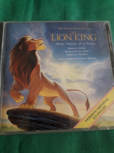 Musica De La Pelicula El Rey Leon En Ingles En Cd (Usado)