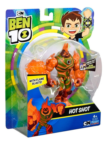 Boneco Ben 10 Figuras De Açao Kevin Hot Shot Sunny 1750 Cn