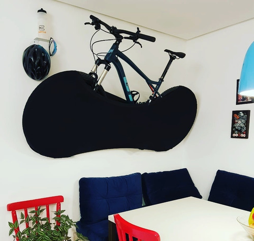 Imagem 3 de 5 de 2 Suportes De Parede Bicicleta + 2 Suportas Para Acessórios
