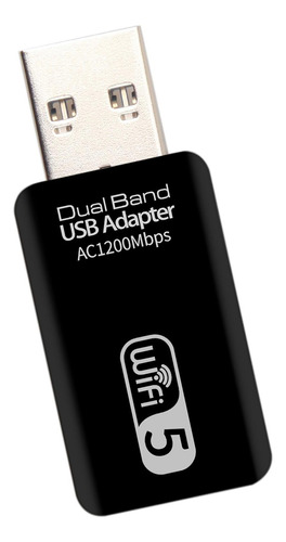 Receptor De Dongle Wifi Usb Portátil Dongle De Banda Dual