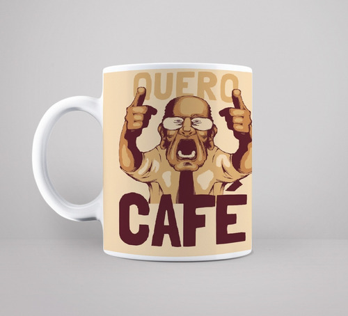 Caneca Porcelana Personalizada Quero Café