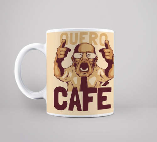 Caneca Porcelana Personalizada Quero Café
