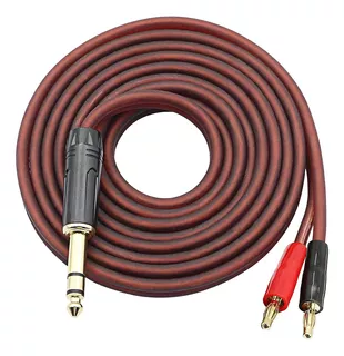 ~? Xmsjsiy 6.35mm 1/4 Trs A Banana Plug Speaker Cable, 6.35m