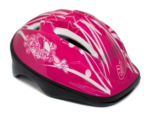 Casco Niños Bicicleta Ciclismo Skate Rollers 6 Ventilaciones Fucsia 54cm