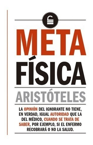 Metafísica: Aristóteles Original Biblok