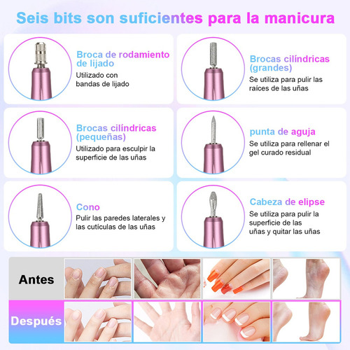 ' Broca Polidora De Unhas De Esmeril Profissional 35000 Rpm