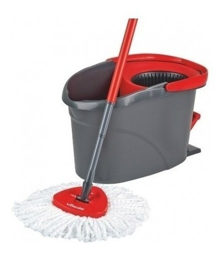 Imagen 5 de 7 de Balde Escurridor Centrifugo Vileda A Pedal Mopa Microfibra