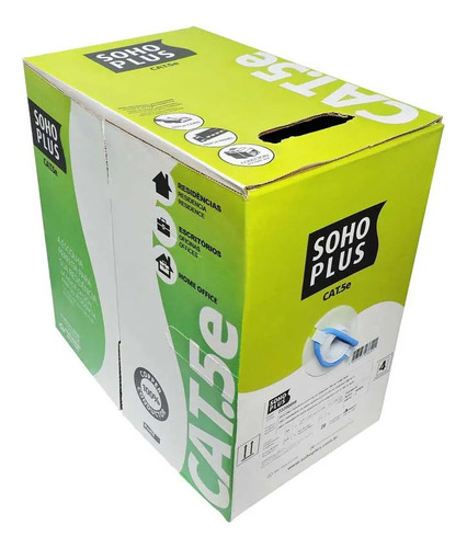 Cabo De Rede Furukawa Soho Plus Caixa 305 M Cat5e 100% Cobre