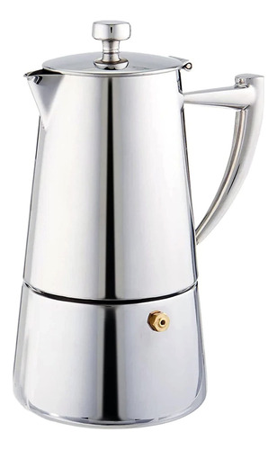 Cuisinox Roma Espresso - Cafetera, Plateado Color Acero Inoxidable