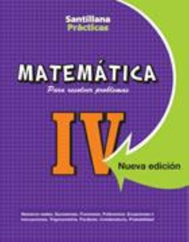 Matematica 4 Practicas - 2011-lopez, Alicia Ester-santillana