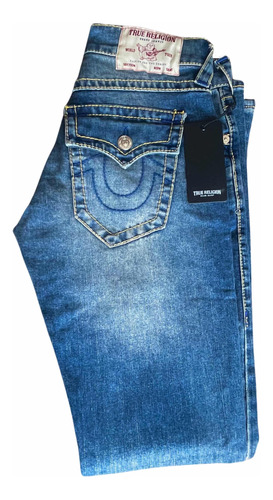 True Religion Pantalón Hombre Talla 28 Straight Original