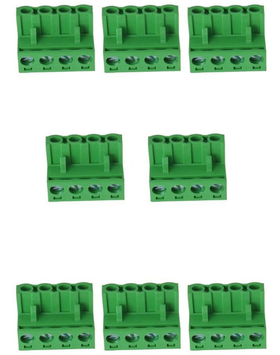 Bloque Terminal Zczqc Pieza Polo In Paso Conector Tipo Verde