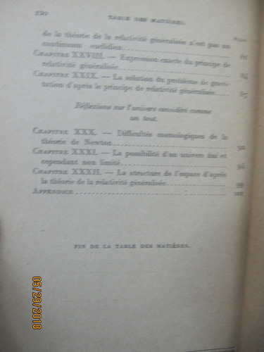 La Theorie De La Relativite A. Einstein 1921 (Usado)
