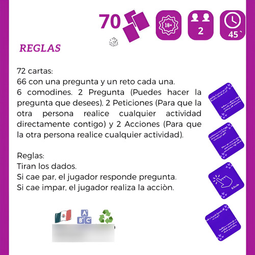 Juego De Mesa Tòcame Para Enamorados - San Valentín Adultos