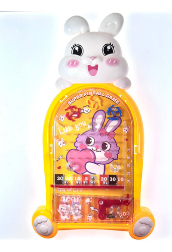 Jogo De Fliperama Pinball Brinquedo Coelho Presente Diverção