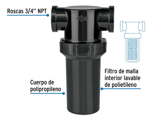 Filtro De Malla De Polietileno Para Tinaco, Foset 48073