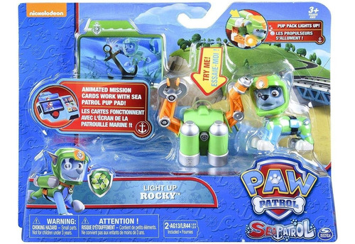 Figura Rocky Paw Patrol Patrulla De Mar Spin Master 