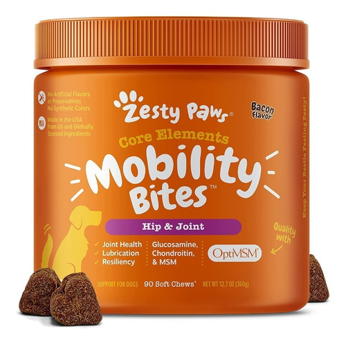 Zesty Paws Glucosamina Para Perros Hip & Joint Health