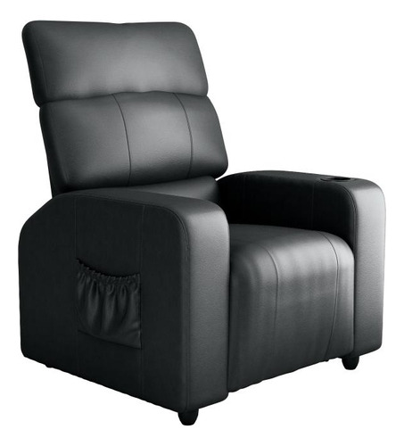 Poltrona Reclinável Cadeira Mx 67 Pulse Sintetico Preto