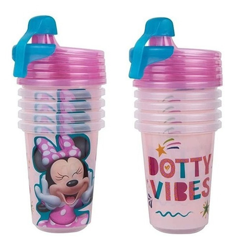 The First Years Take &amp; Toss Minnie Mouse Sippy Tazas, 1.