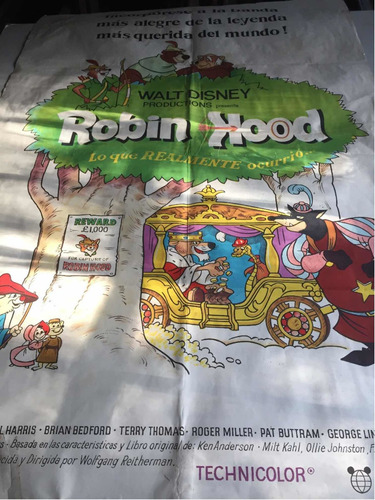 Poster Robin Hood  1973 Disney Director: Wolfgang Reitherman