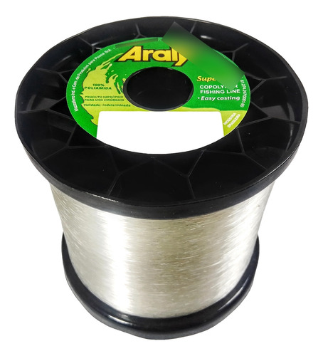 Linha Pesca Araty 0,40 Mm Branca 1591 Metros 20,1 Lbs 250 G