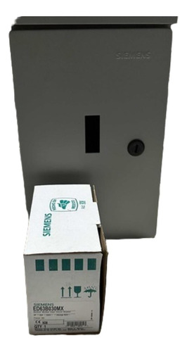 Interruptor Termomagnetico Siemens Ed63b030mx Con Gabinete