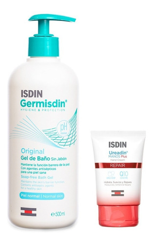Isdin Combo Germisdin Gel De Baño + Ureadin Hand Cream