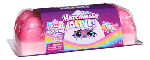 Hatchimals Alive, Rainbow Splash, Cartón Con 5 Minifiguras