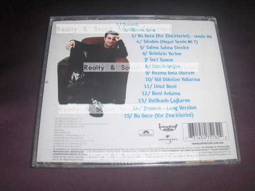 Tarkan Cd Homonimo Ed Mex Polydor 1999 (Usado)