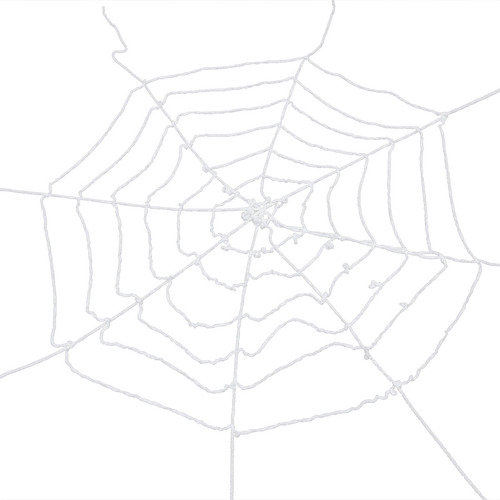 Decoración Reutilizable De Telaraña Blanca Para Halloween, E