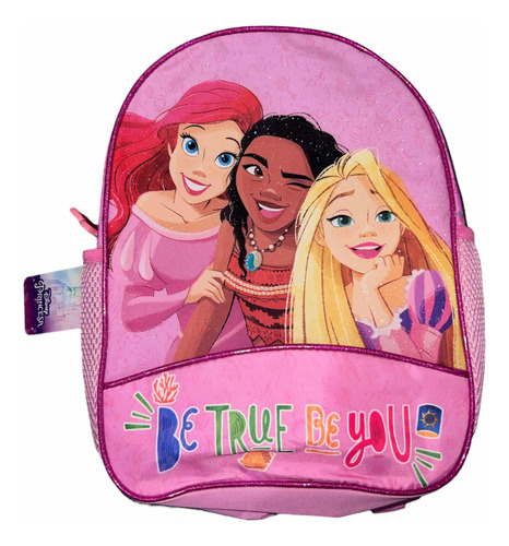 Mochila Espalda Escolar Gliter Princesas