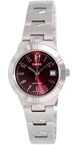 Reloj Casio Para Dama Ltp-1241d-4a Fondo Rosado