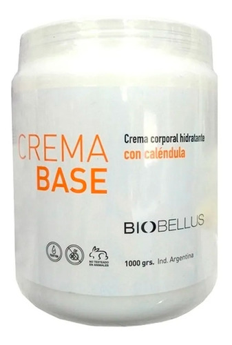 Biobellus Crema Base Masajes Hidratante Calendula 1000 Gr