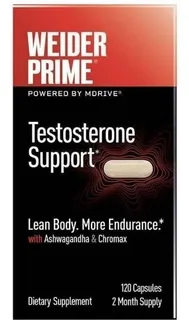 Weider Prime Testosterona  C/d3 B6 B12-120 Caps- Eua