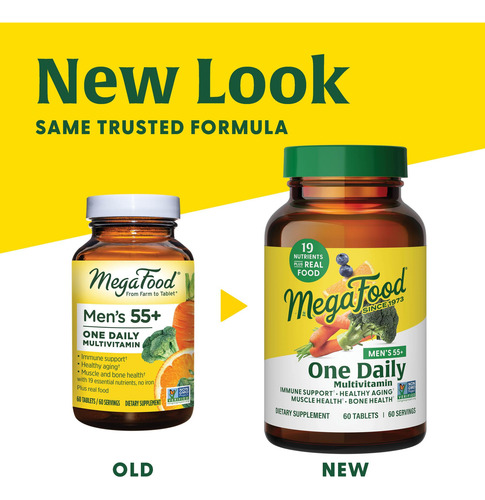 Multivitamínico Megafood Para Hombres Mayores De 55 Años, Un