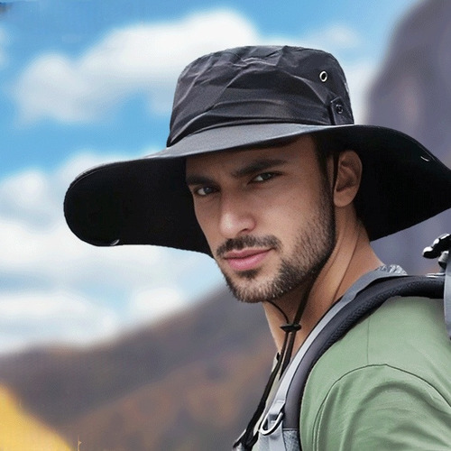 Wang Sombrero De Pescador Plegable De Ala Ancha