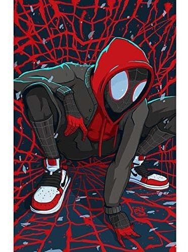 Diy 5d Spiderman Diamante Pintura Por Kits De Numeros, Diam