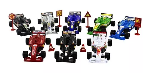 Kit 4 Brinquedo Carrinho De Corrida Formula 1 A Fricção em