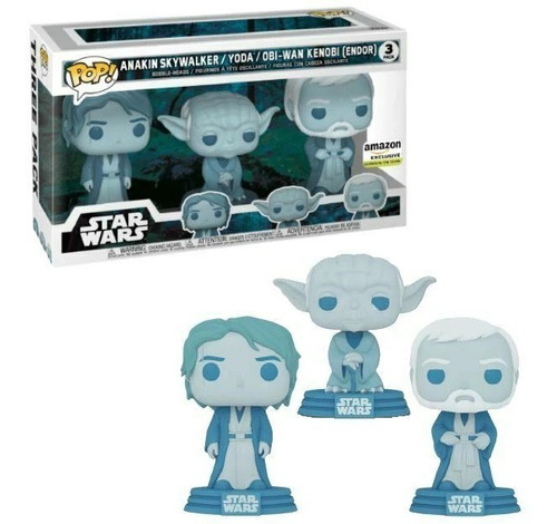 Funko Across Galaxy Force Ghost Anakin Obi Wan Yoda Glows