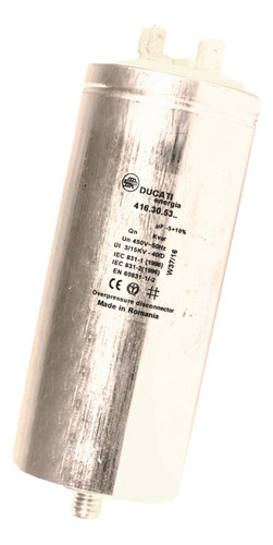 Capacitor Monofasico 3,33kvar 400v 66,3uf Ducati