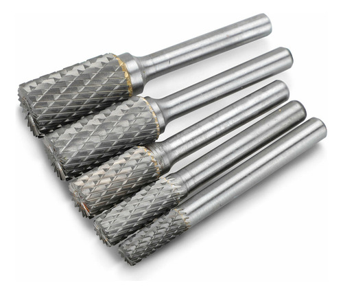 Broca Giratoria, 5 Piezas, Doble Carburo De Tungsteno, Corta