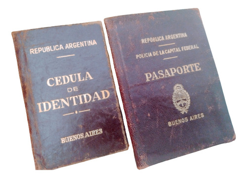 Antiguo Pasaporte Año 1932 + Cédula Año 1912.