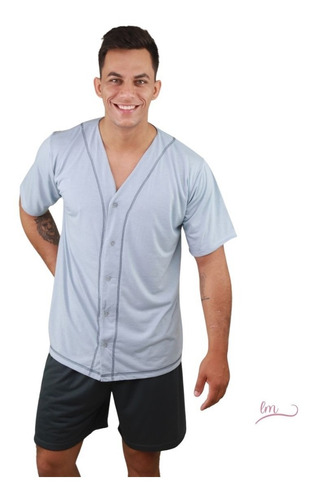 Pijama Masculino Curto Aberto Plus Tamanho Especial 100.00