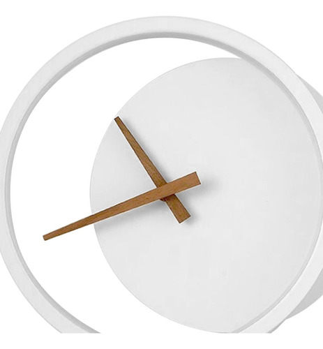 Relógio Minimalista Com Luz De Parede Relógio Branco