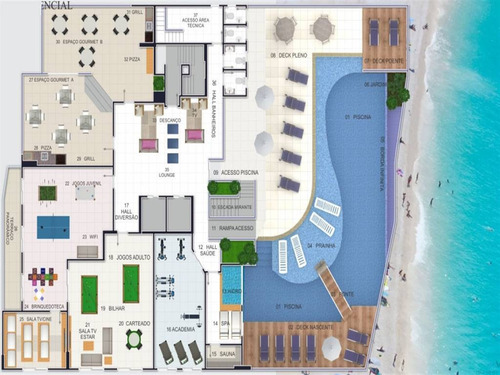Imagem 14 de 30 de Apartamento, 2 Dorms Com 120.11 M² - Campo Da Aviacao - Praia Grande - Ref.: Ter14 - Ter14