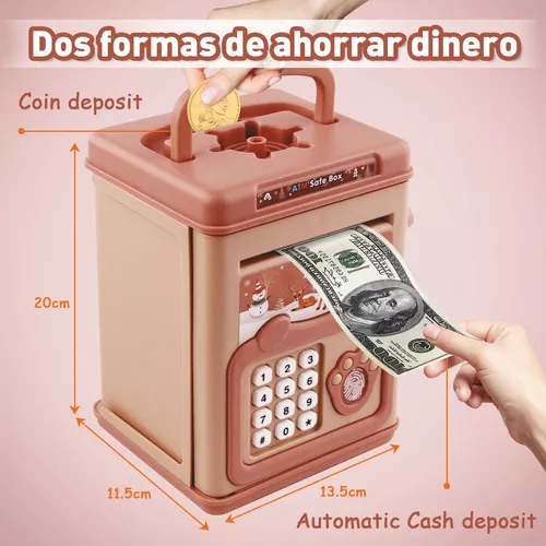 Moneda Efectivo Hucha Contraseña Código de ahorro de dinero Caja fuerte  Juguetes de cumpleaños para niños Caja de almacenamiento de regalos  divertidos de Año Nuevo