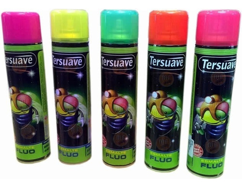 Pintura Aerosol Spray Tersuave Fluo Colores 440 Cm3 Mf Shop