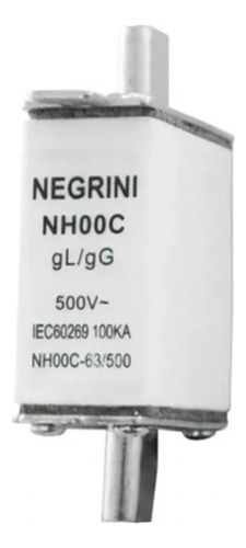 Fusivel 50a Retardado Gl-gg Base Nh00 500v Porcelana