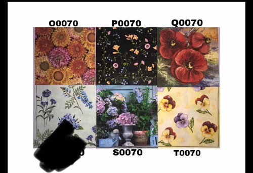 Servilletas Decoupage Set X 10 Importadas Flores Y + Flores